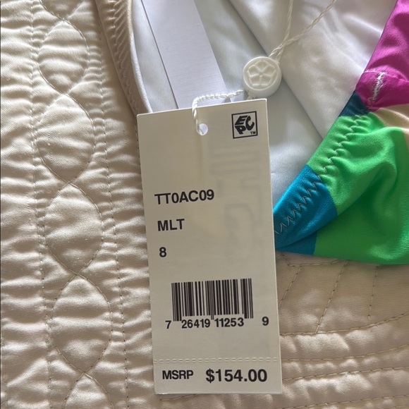 Trina Turk Kaleidoscope Swimsuit - NWT Sz 8 - Picture 3 of 8